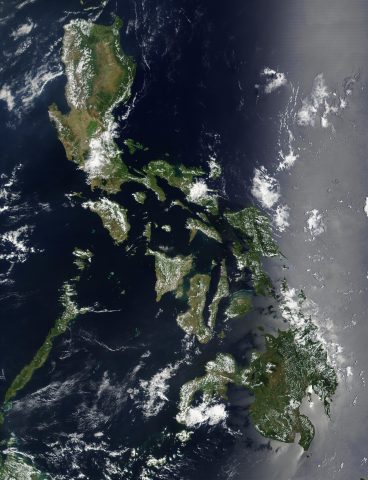 Satellite image of the Phillipines